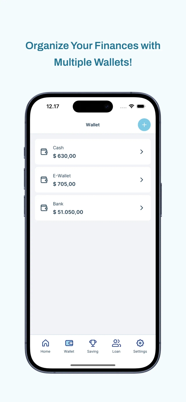 Saving Diary App Multi Wallet Preview