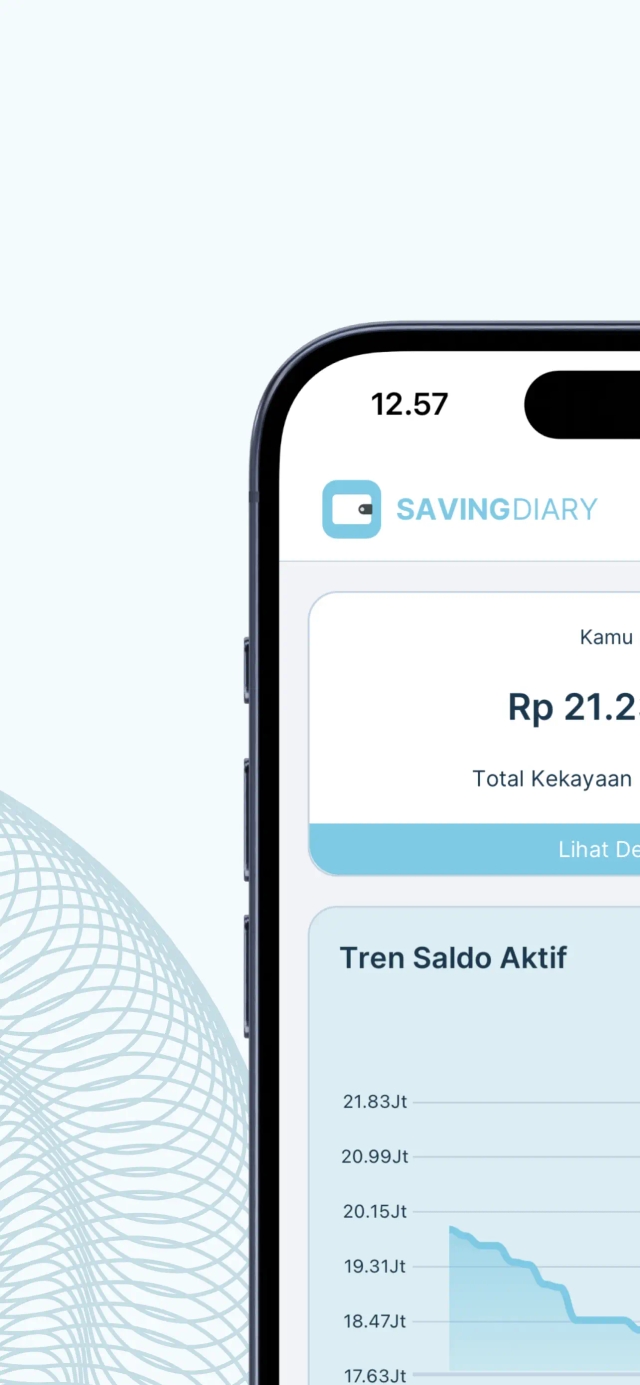 Saving Diary App Light Mode Preview